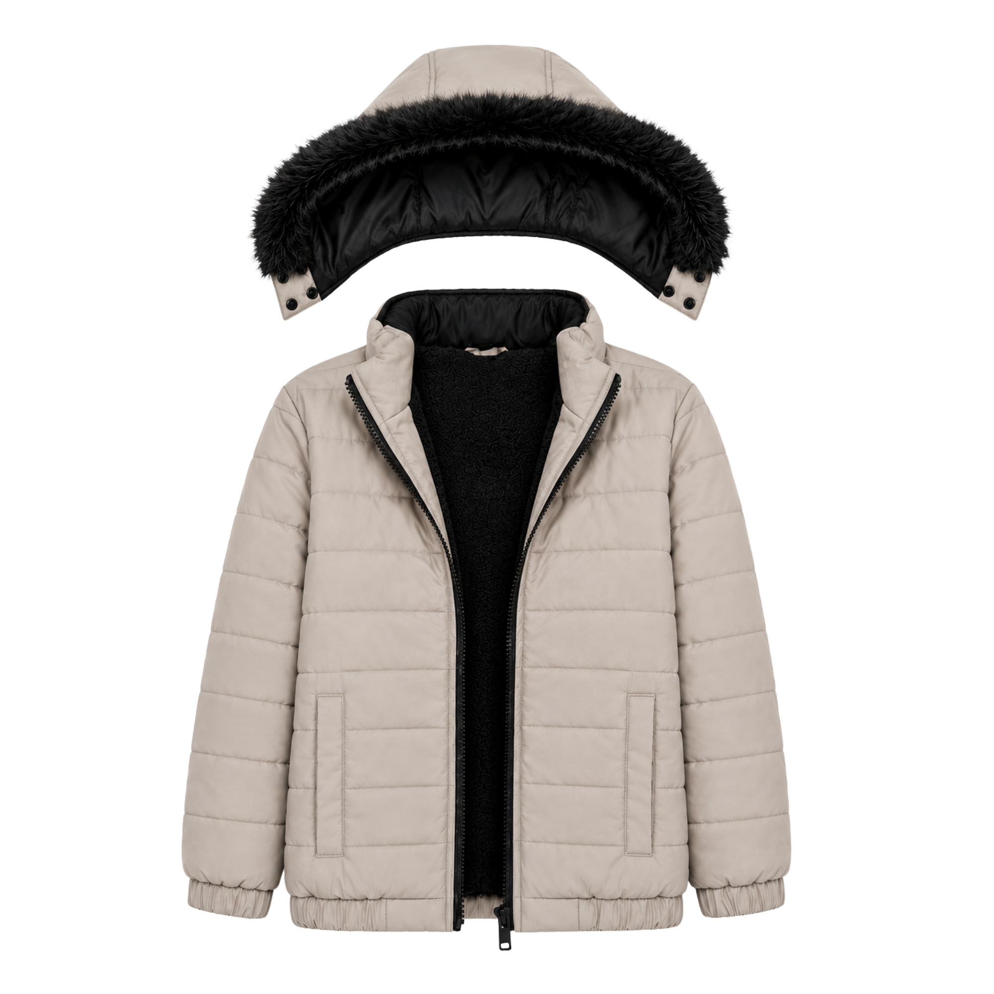 Image of SKIN FUR PUFFER JACKET